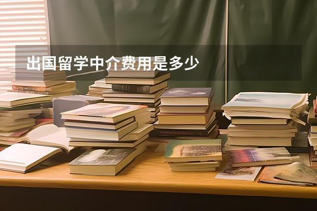 出国留学中介费用是多少