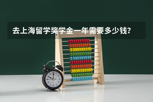 去上海留学奖学金一年需要多少钱？