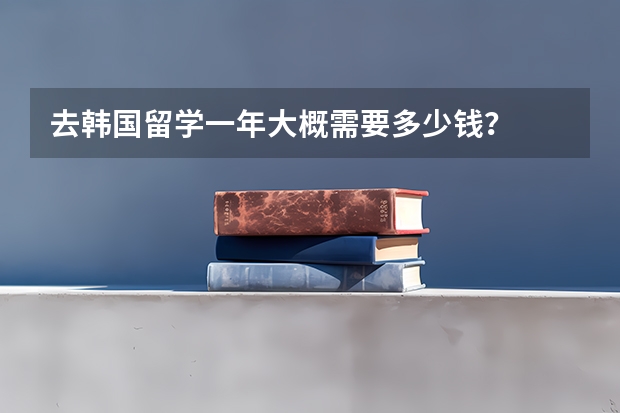 去韩国留学一年大概需要多少钱？