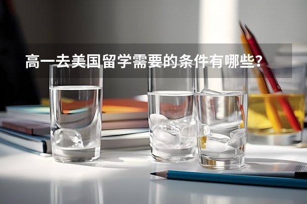 高一去美国留学需要的条件有哪些？