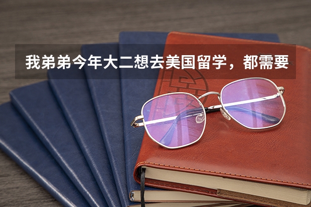 我弟弟今年大二想去美国留学，都需要什么条件？
