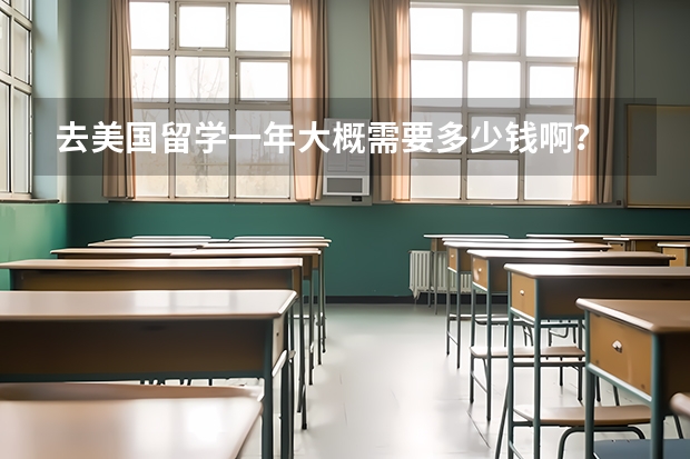去美国留学一年大概需要多少钱啊？