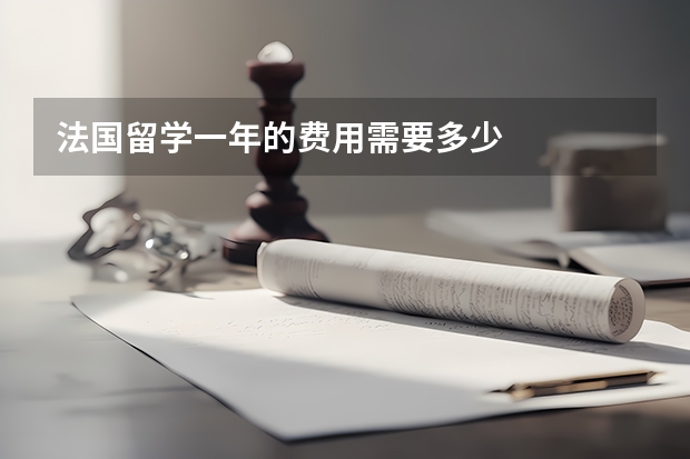 法国留学一年的费用需要多少