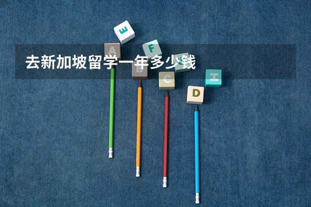 去新加坡留学一年多少钱