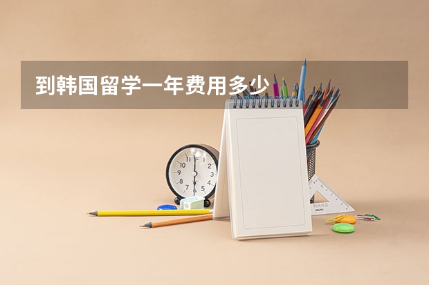 到韩国留学一年费用多少