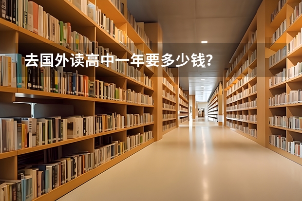 去国外读高中一年要多少钱？