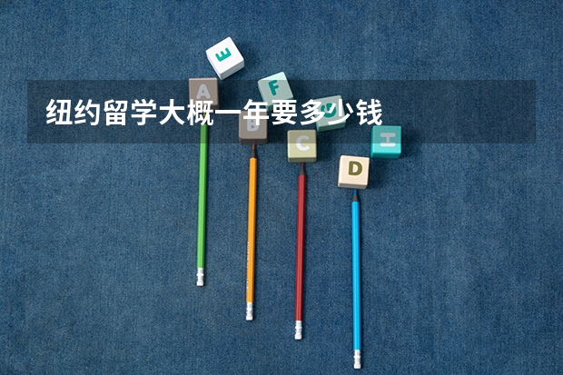 纽约留学大概一年要多少钱