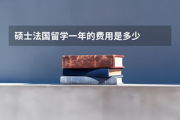 硕士法国留学一年的费用是多少