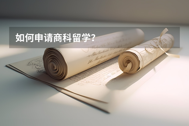 如何申请商科留学?