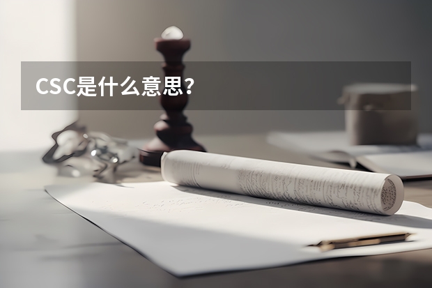 CSC是什么意思？