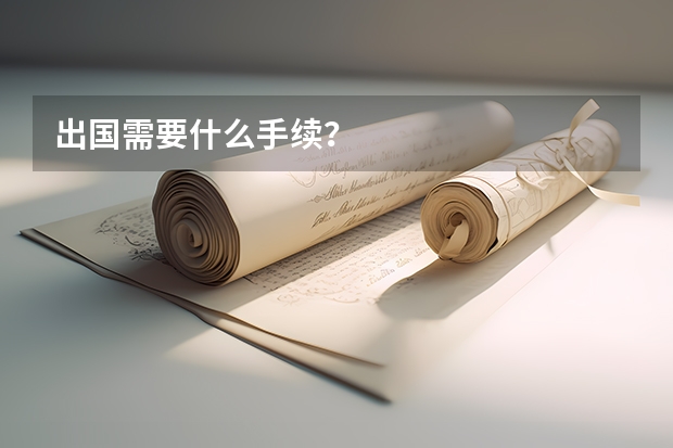 出国需要什么手续？