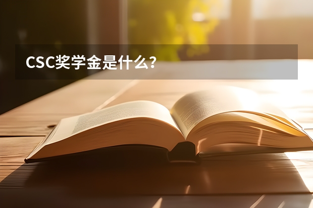 CSC奖学金是什么？