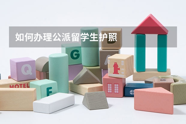 如何办理公派留学生护照