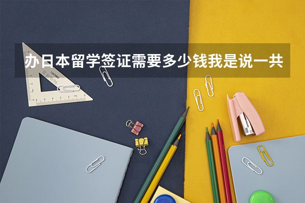 办日本留学签证需要多少钱我是说一共多少钱我妈说他去国外办工作签证4万多说 留学签证要十万多是不是真的