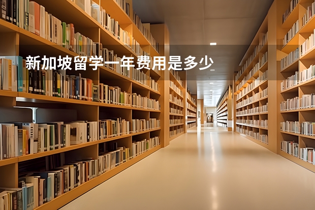 新加坡留学一年费用是多少