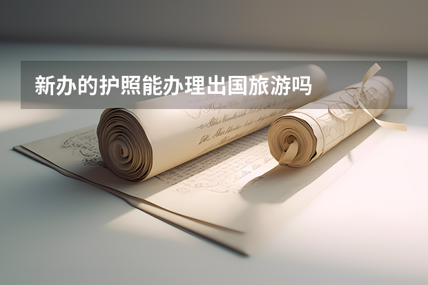 新办的护照能办理出国旅游吗