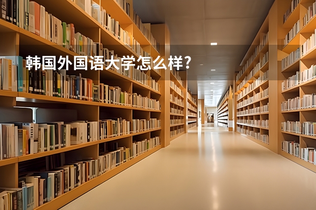 韩国外国语大学怎么样?