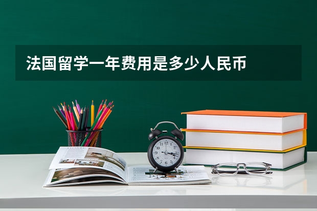 法国留学一年费用是多少人民币