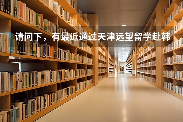 请问下,有最近通过天津远望留学赴韩国汉语教师项目成功去了韩国当老师的吗?或是通过米来才纳去成了的?