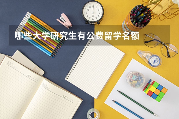 哪些大学研究生有公费留学名额