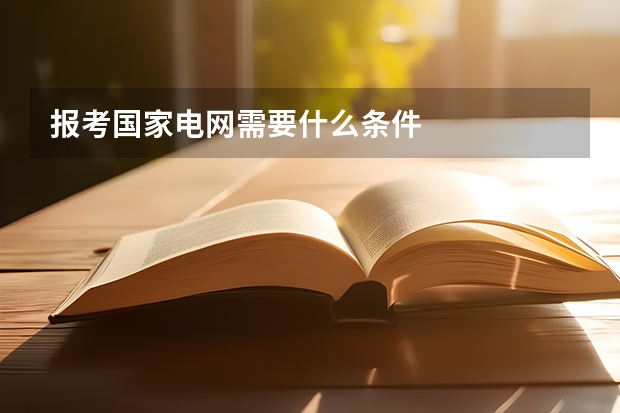 报考国家电网需要什么条件