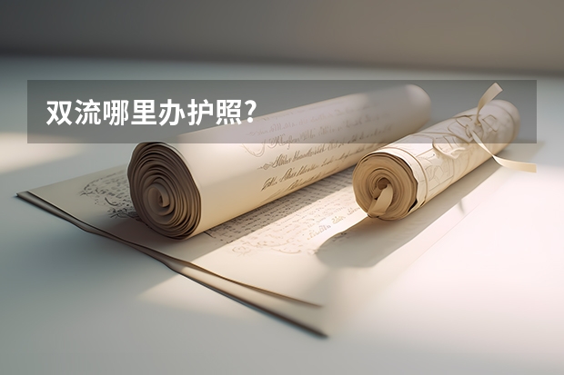 双流哪里办护照?
