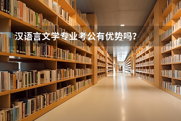 汉语言文学专业考公有优势吗？