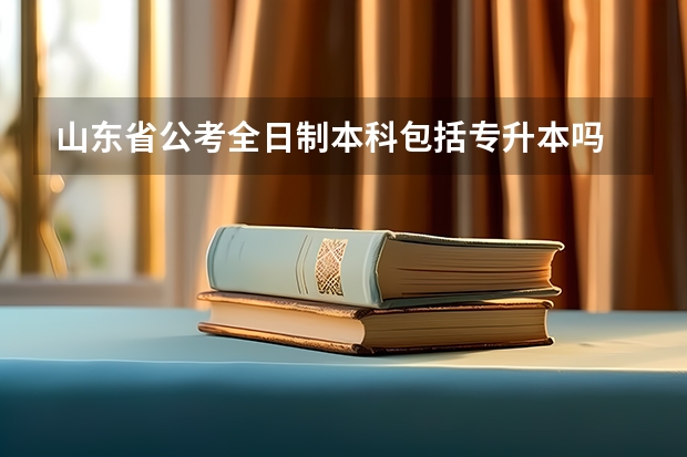 山东省公考全日制本科包括专升本吗