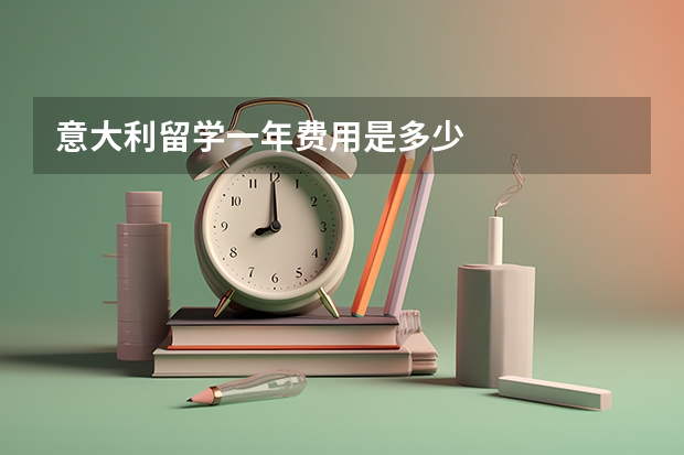 意大利留学一年费用是多少