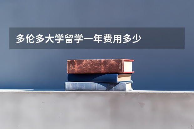 多伦多大学留学一年费用多少
