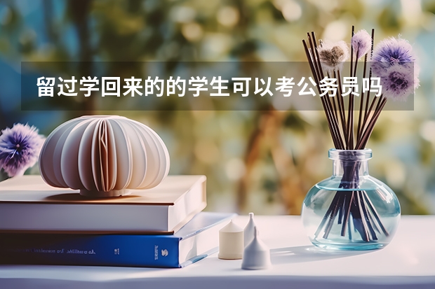 留过学回来的的学生可以考公务员吗