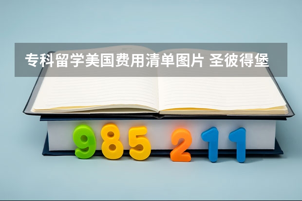 专科留学美国费用清单图片 圣彼得堡留学一年费用清单