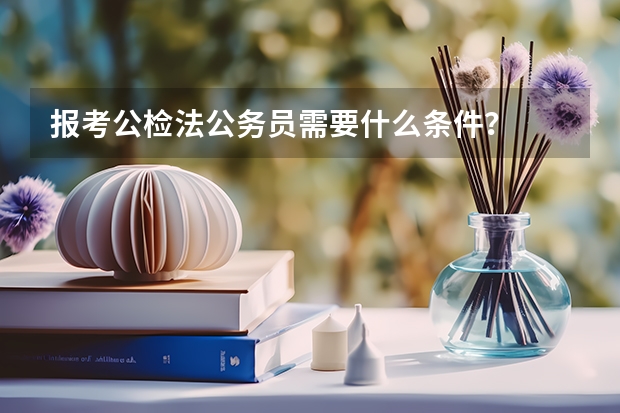报考公检法公务员需要什么条件?