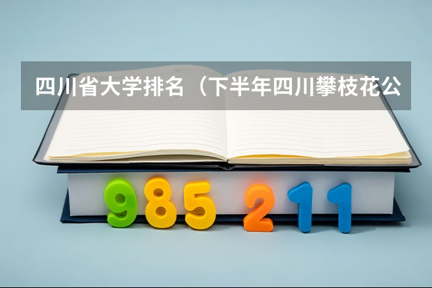 四川省大学排名（下半年四川攀枝花公安机关录用公务员公告【27人】）