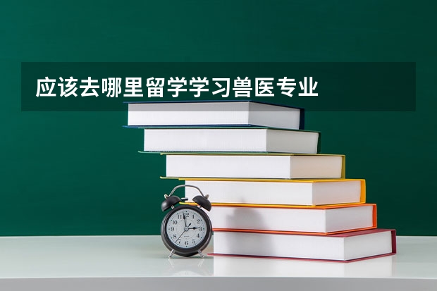 应该去哪里留学学习兽医专业