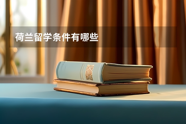 荷兰留学条件有哪些