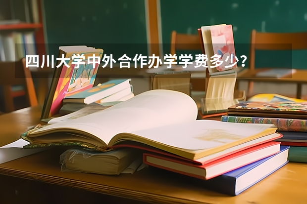 四川大学中外合作办学学费多少？