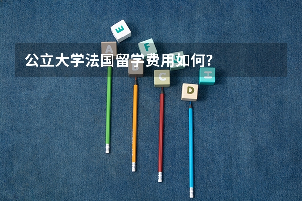 公立大学法国留学费用如何？