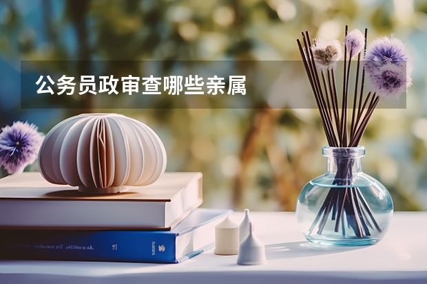 公务员政审查哪些亲属
