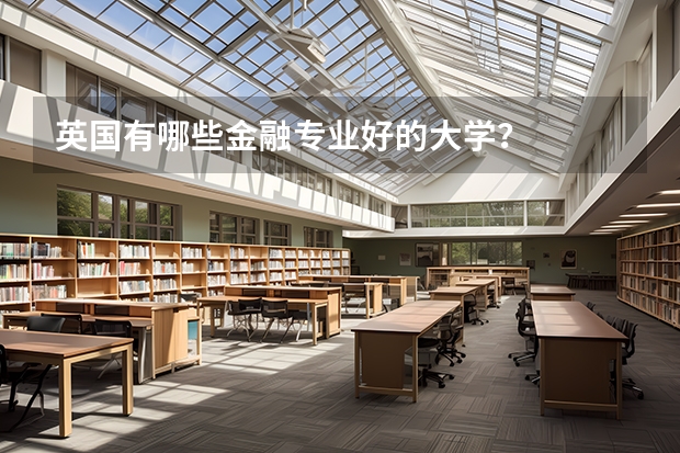 英国有哪些金融专业好的大学？
