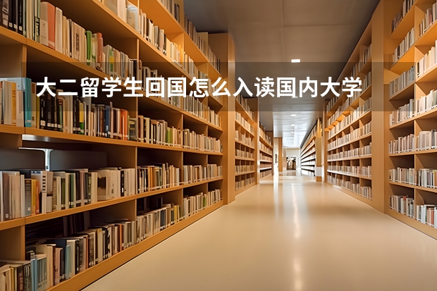 大二留学生回国怎么入读国内大学