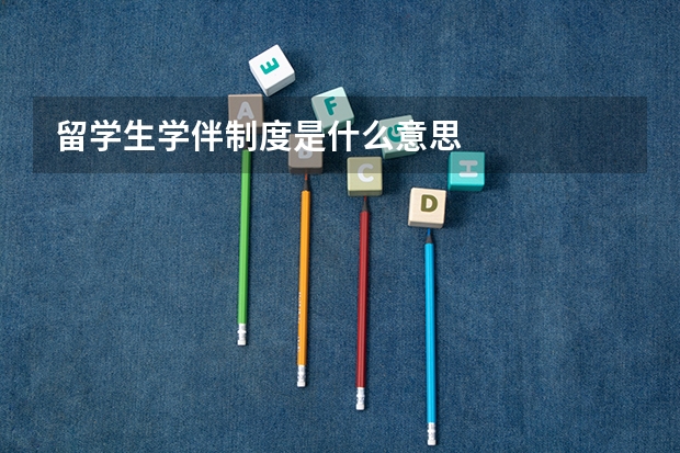 留学生学伴制度是什么意思