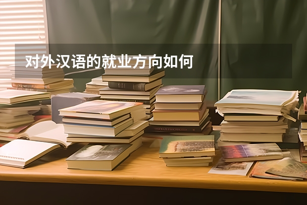 对外汉语的就业方向如何