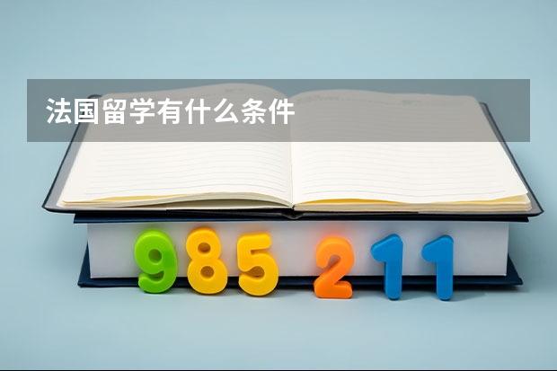 法国留学有什么条件